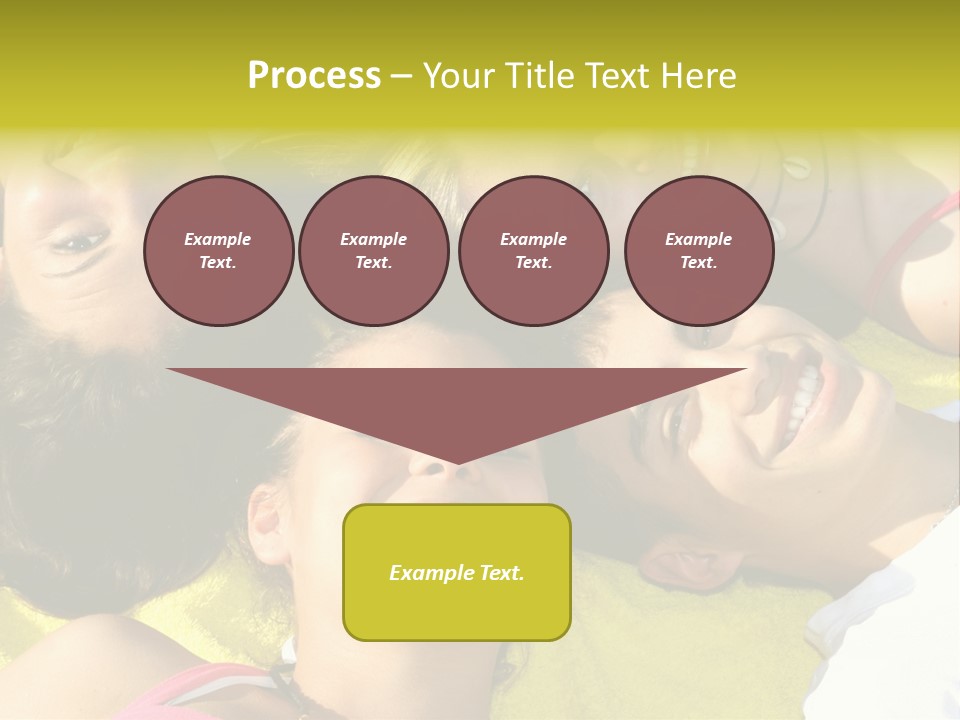 Friends Faces Group PowerPoint Template
