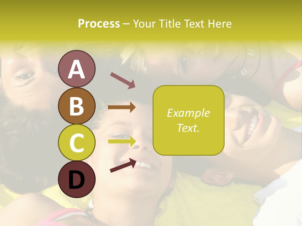 Friends Faces Group PowerPoint Template