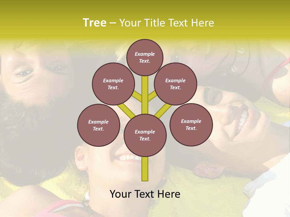 Friends Faces Group PowerPoint Template