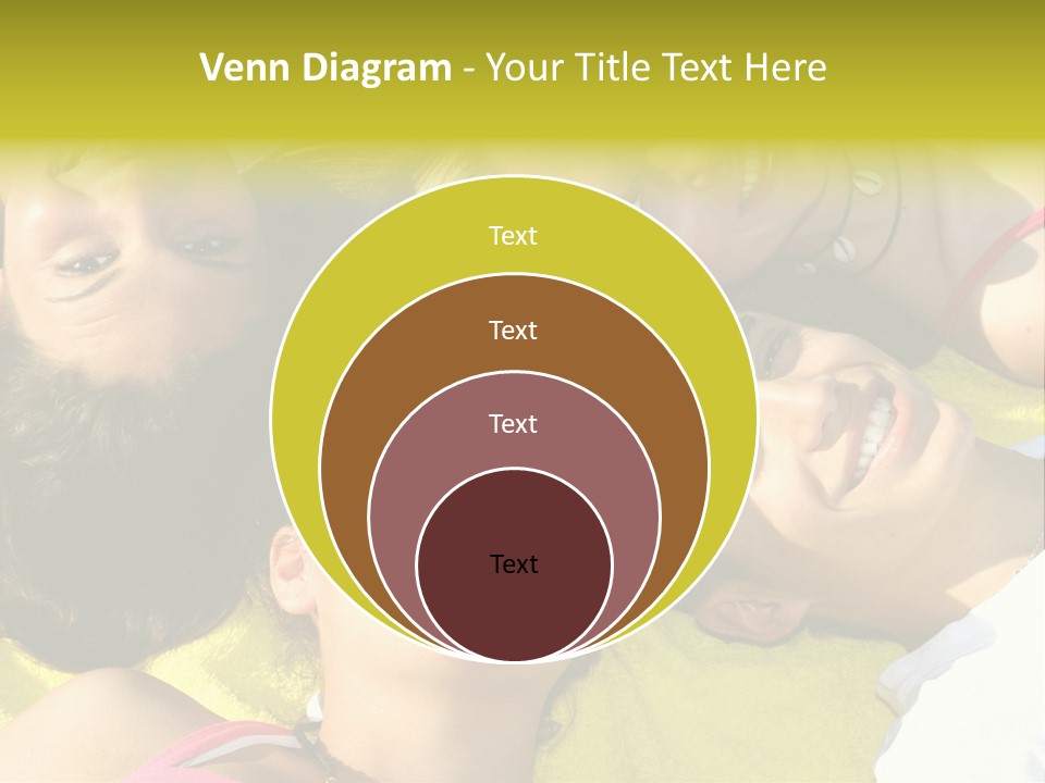 Friends Faces Group PowerPoint Template