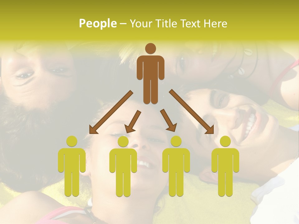 Friends Faces Group PowerPoint Template