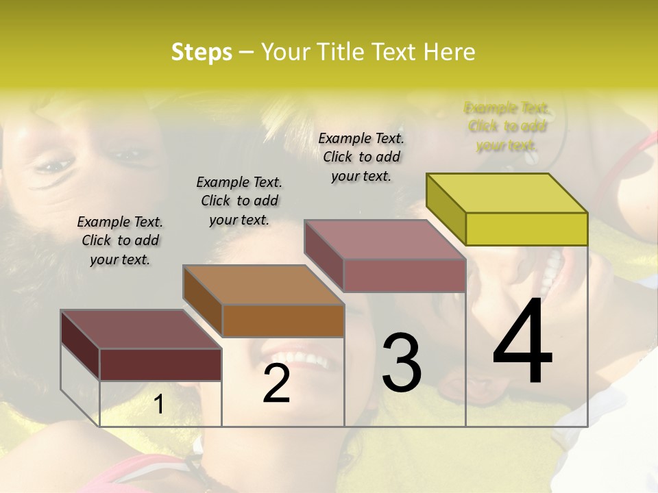 Friends Faces Group PowerPoint Template