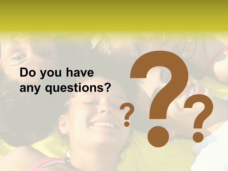 Friends Faces Group PowerPoint Template