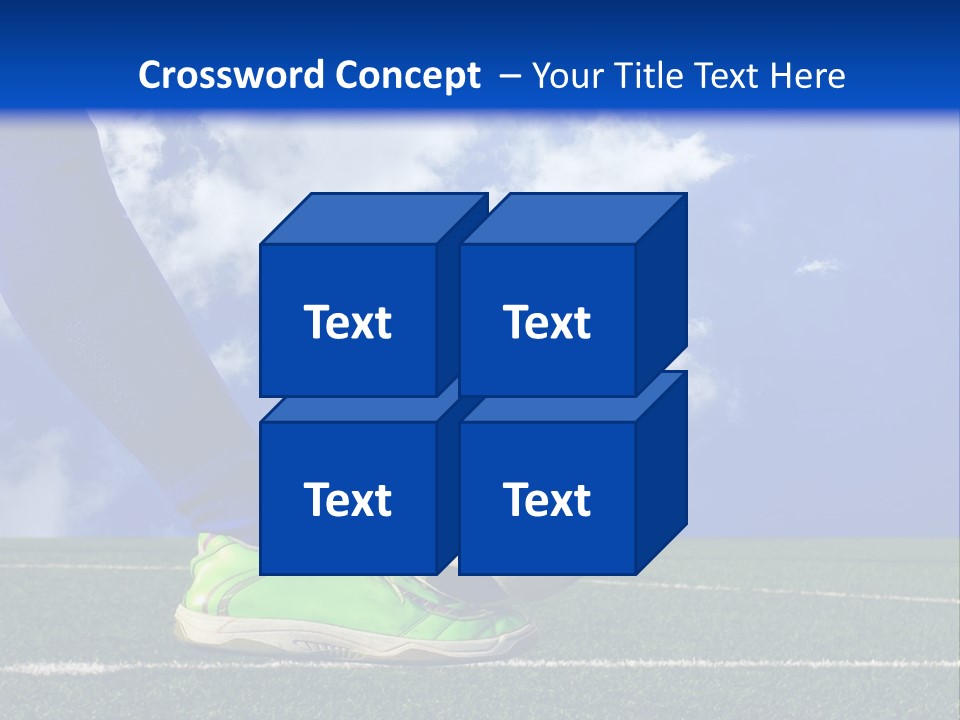 Legs Close Cleats PowerPoint Template