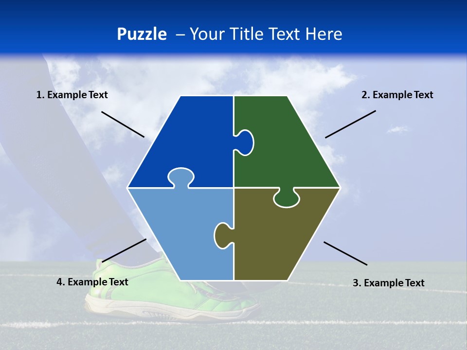 Legs Close Cleats PowerPoint Template