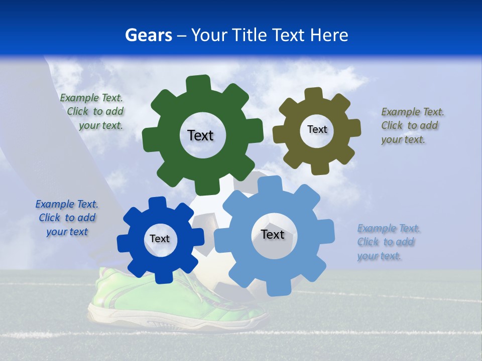 Legs Close Cleats PowerPoint Template