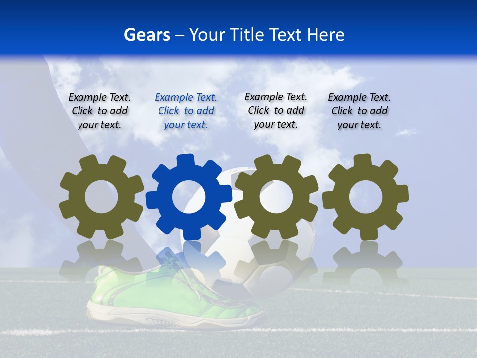 Legs Close Cleats PowerPoint Template