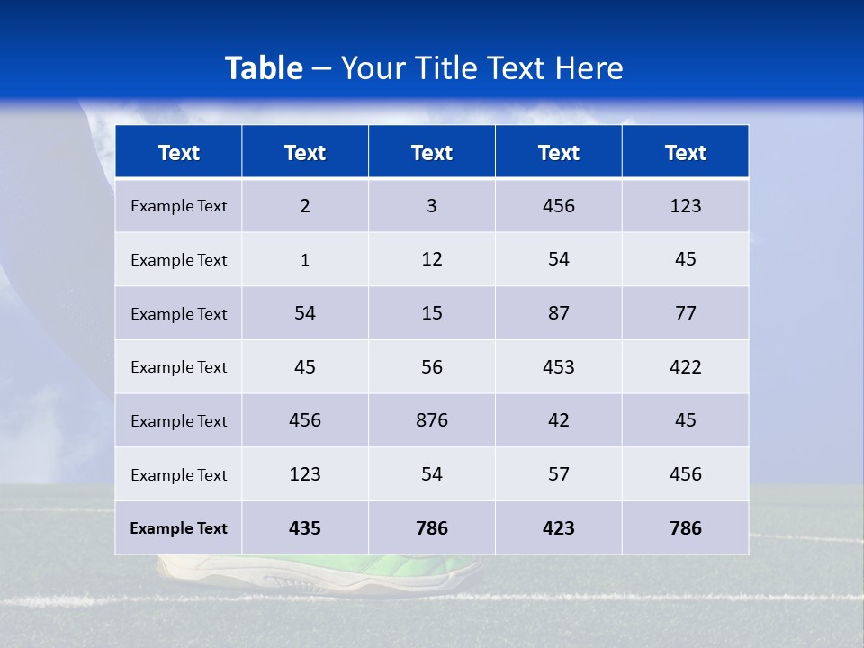 Legs Close Cleats PowerPoint Template