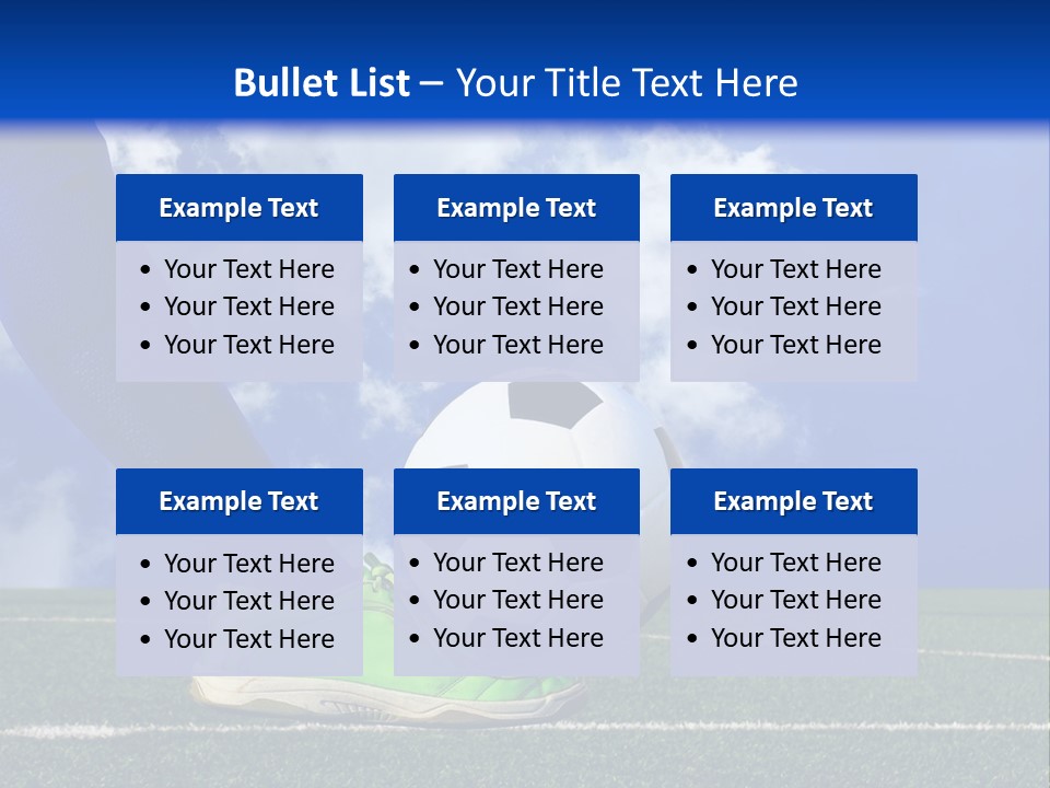 Legs Close Cleats PowerPoint Template