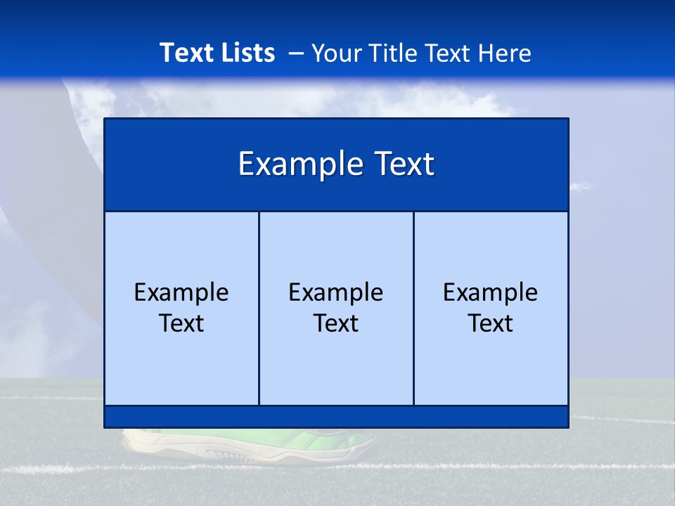 Legs Close Cleats PowerPoint Template
