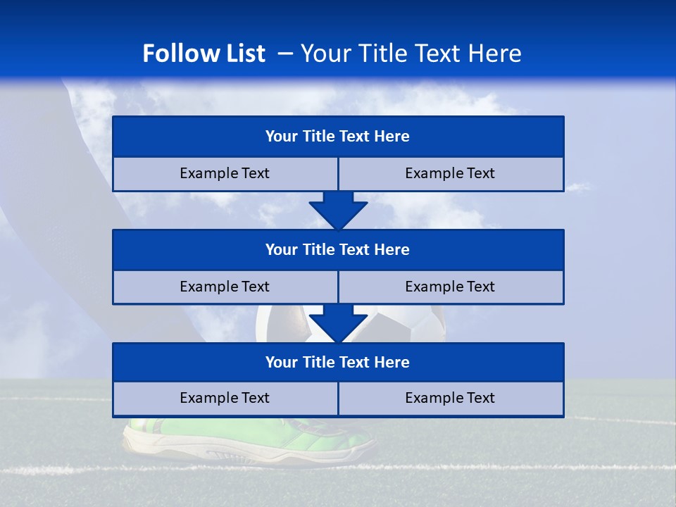 Legs Close Cleats PowerPoint Template