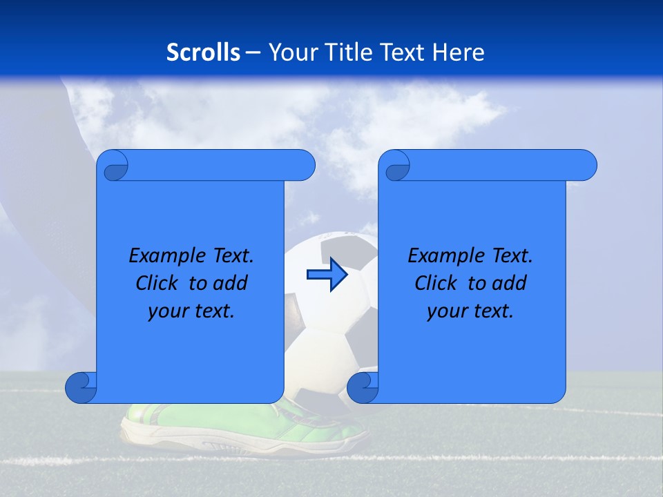 Legs Close Cleats PowerPoint Template