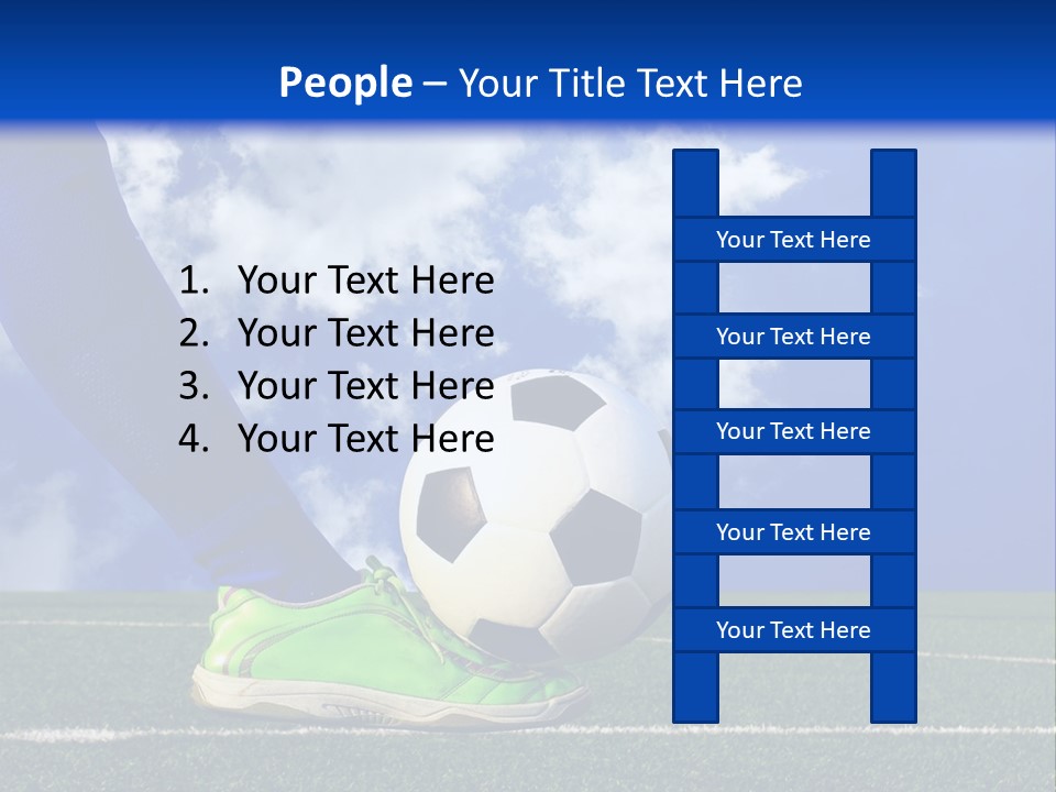 Legs Close Cleats PowerPoint Template