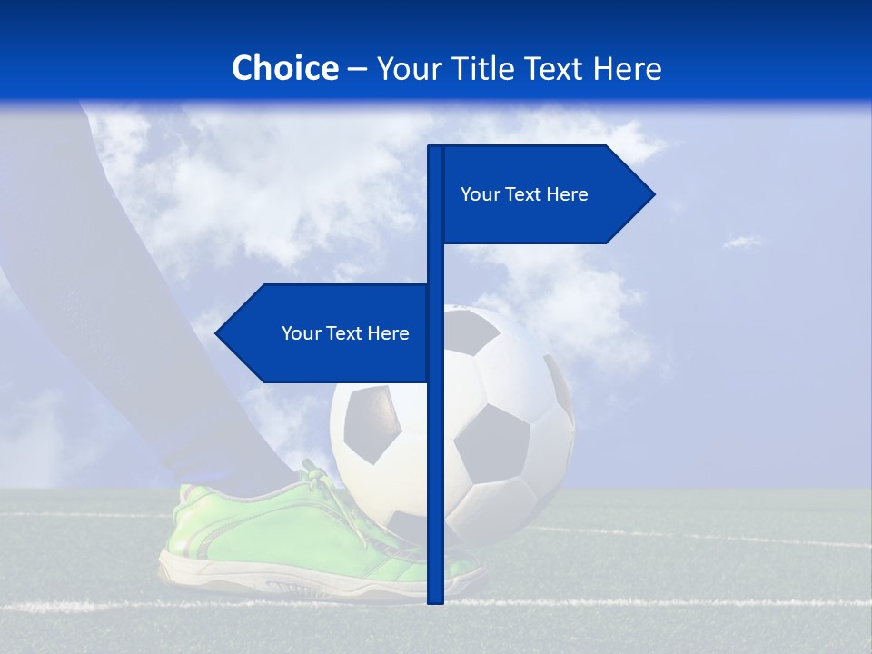 Legs Close Cleats PowerPoint Template