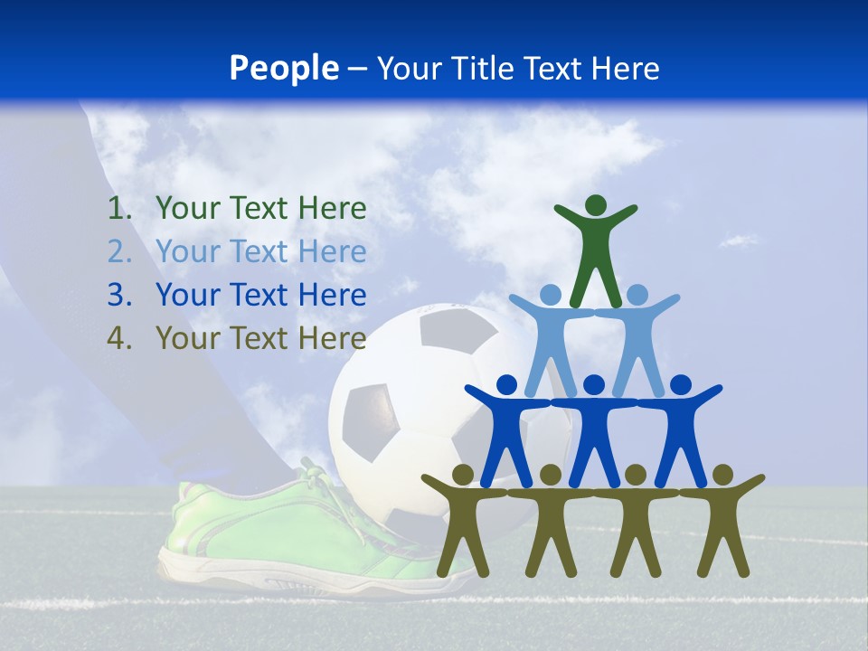 Legs Close Cleats PowerPoint Template