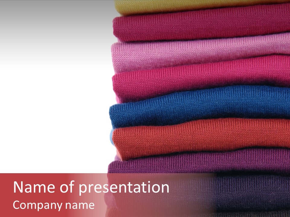 Clean Color Towel PowerPoint Template