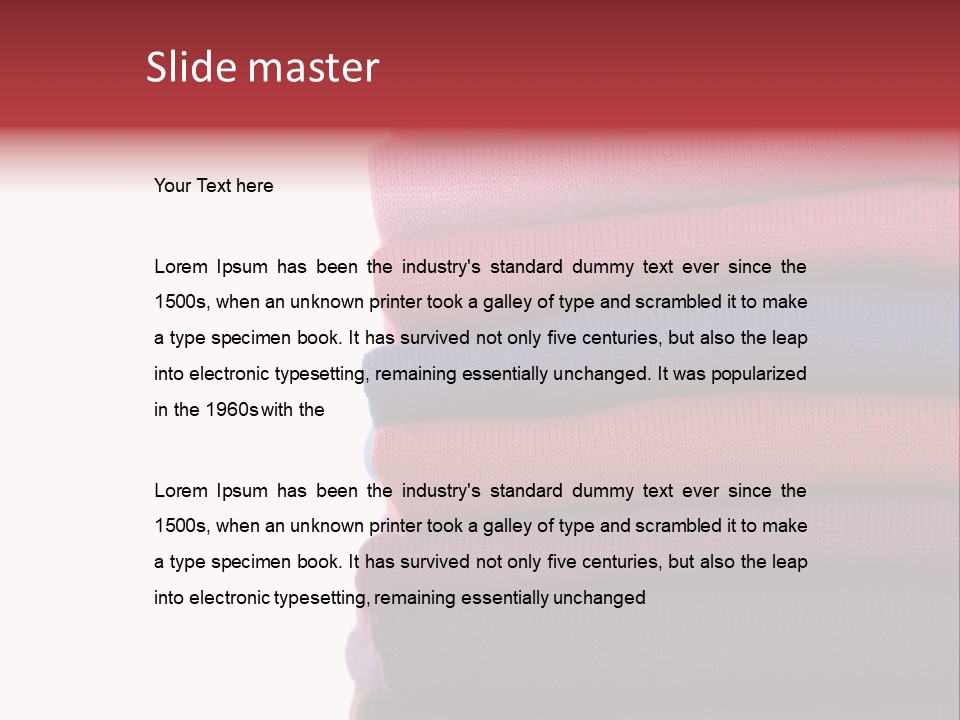 Clean Color Towel PowerPoint Template