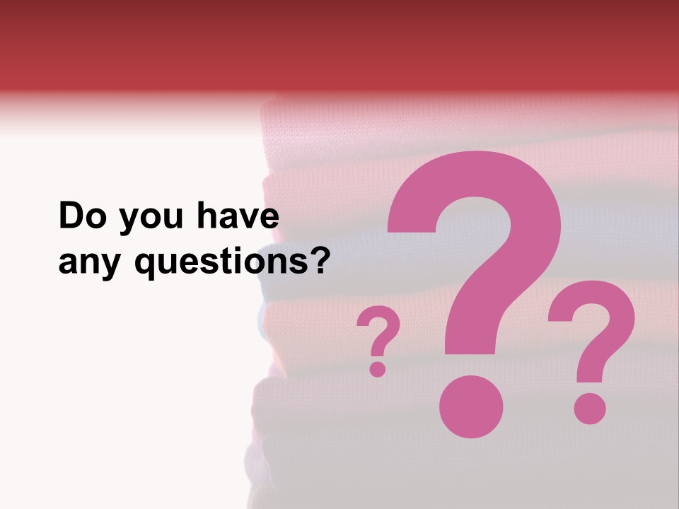 Clean Color Towel PowerPoint Template