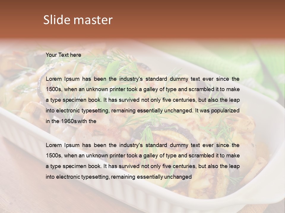 Course Fork Parmesan PowerPoint Template