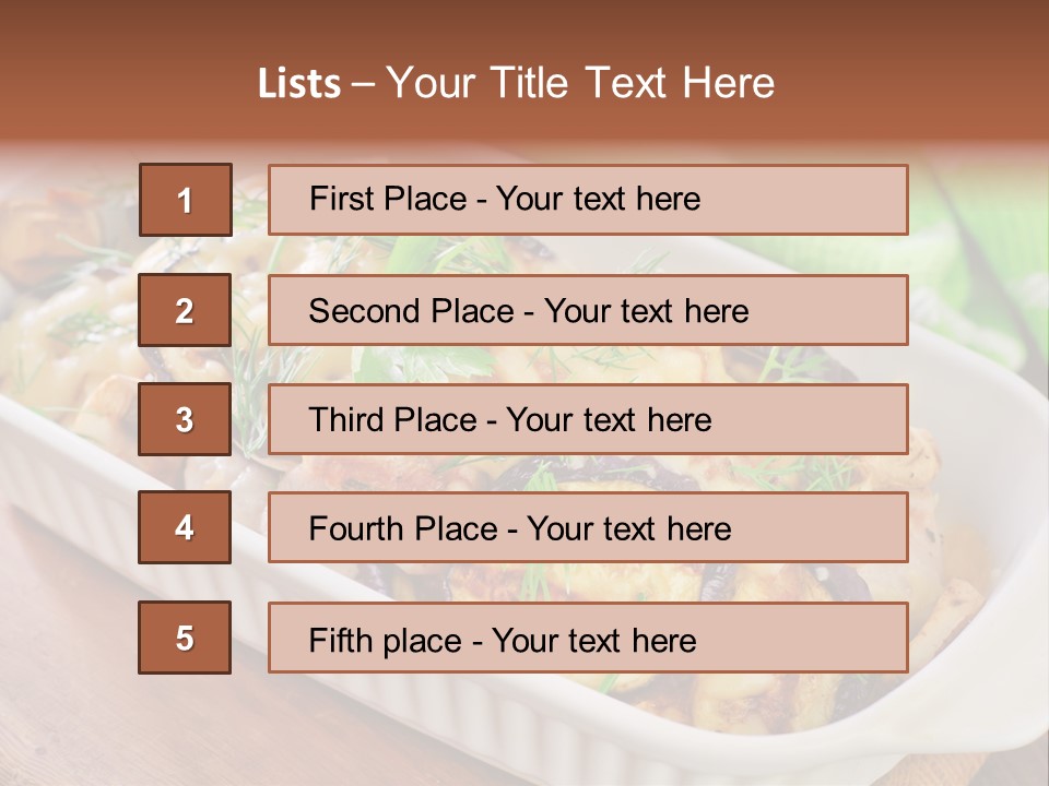 Course Fork Parmesan PowerPoint Template