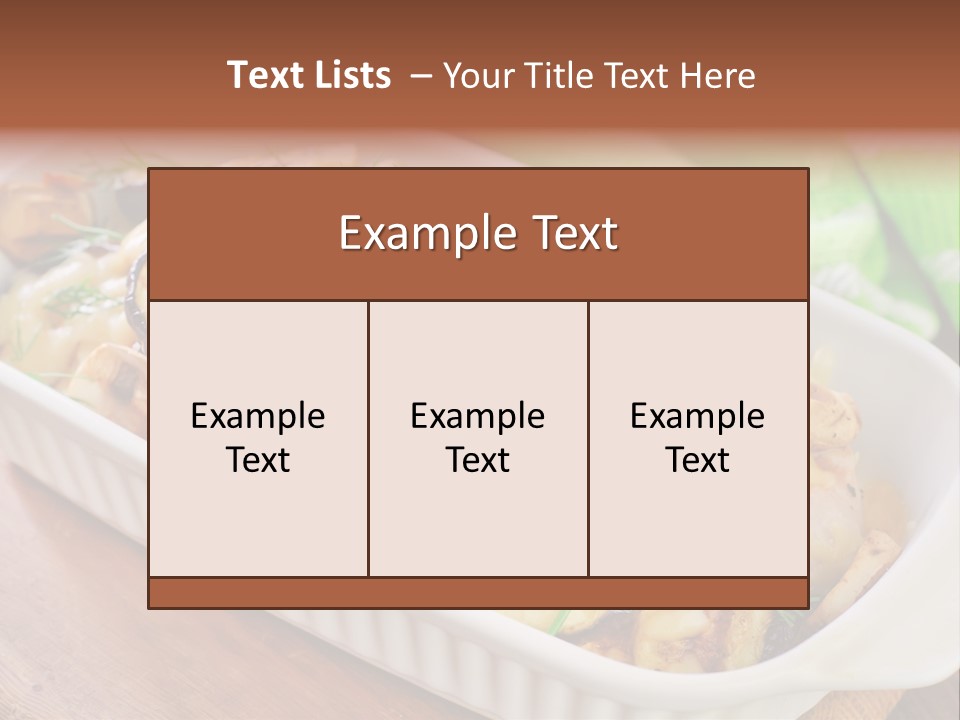 Course Fork Parmesan PowerPoint Template