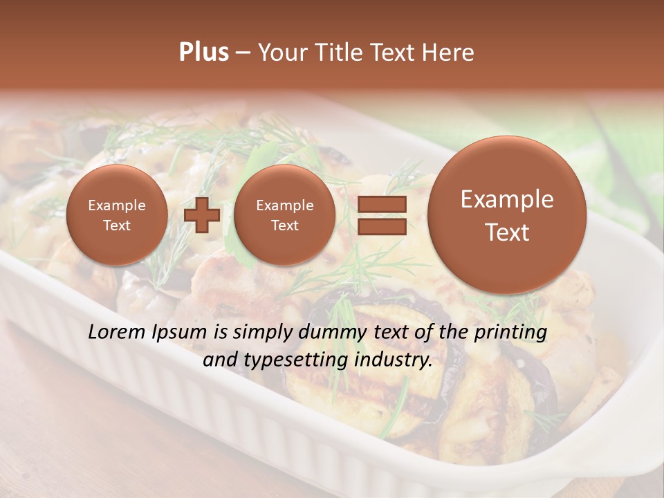 Course Fork Parmesan PowerPoint Template