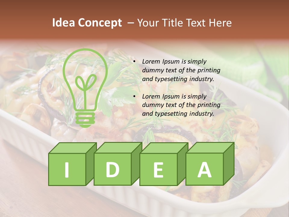 Course Fork Parmesan PowerPoint Template