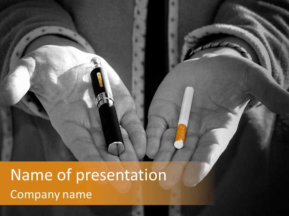 Products Quitting Nicotine PowerPoint Template