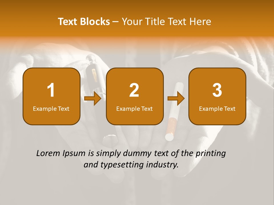 Products Quitting Nicotine PowerPoint Template