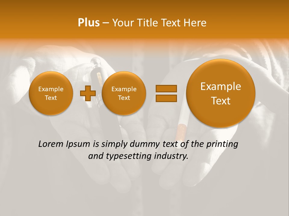 Products Quitting Nicotine PowerPoint Template