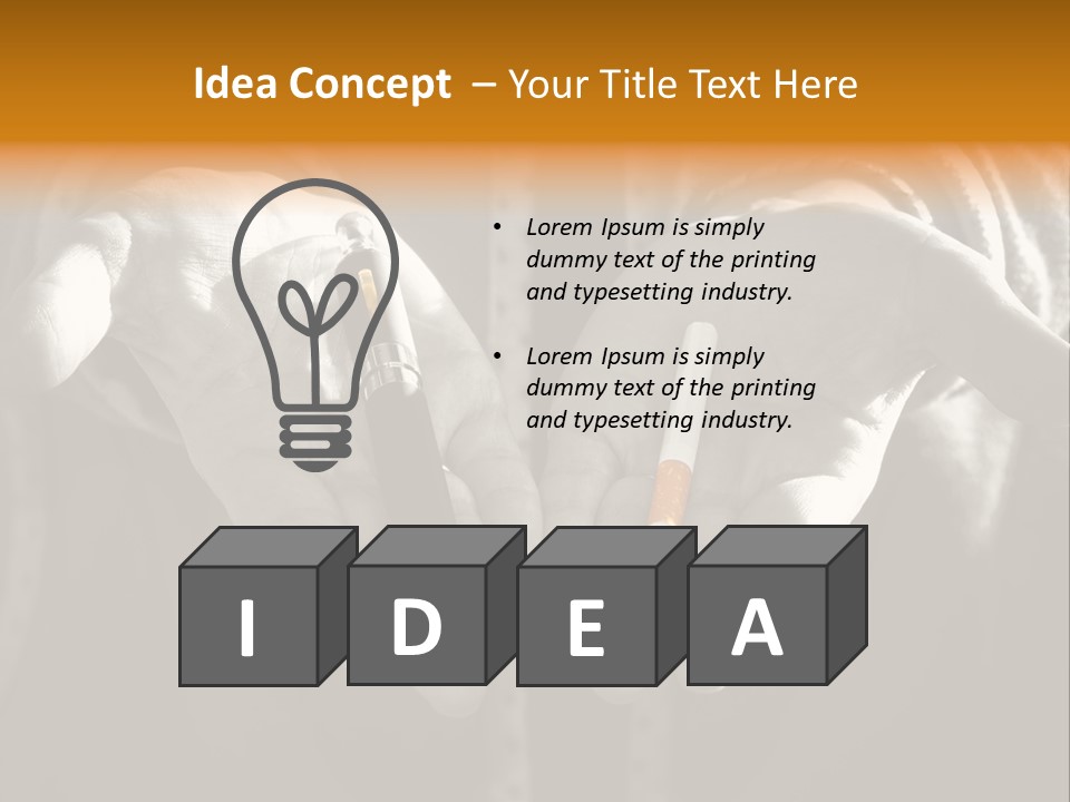 Products Quitting Nicotine PowerPoint Template