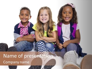 Elementary White Kindergarten PowerPoint Template