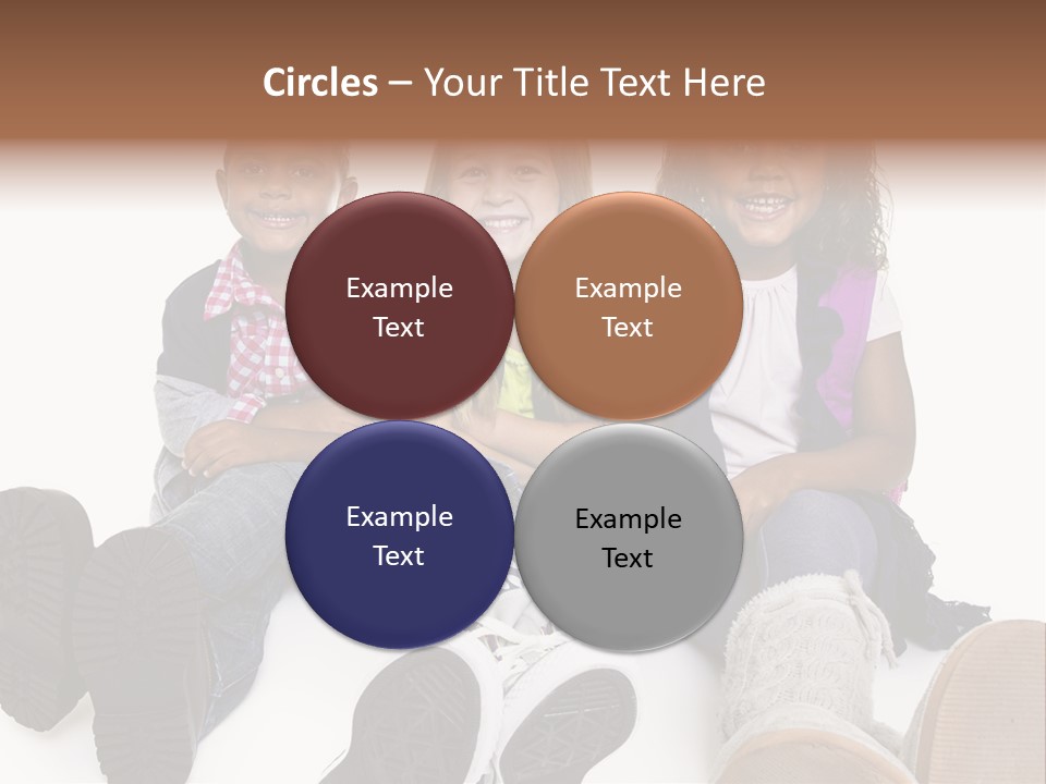 Elementary White Kindergarten PowerPoint Template