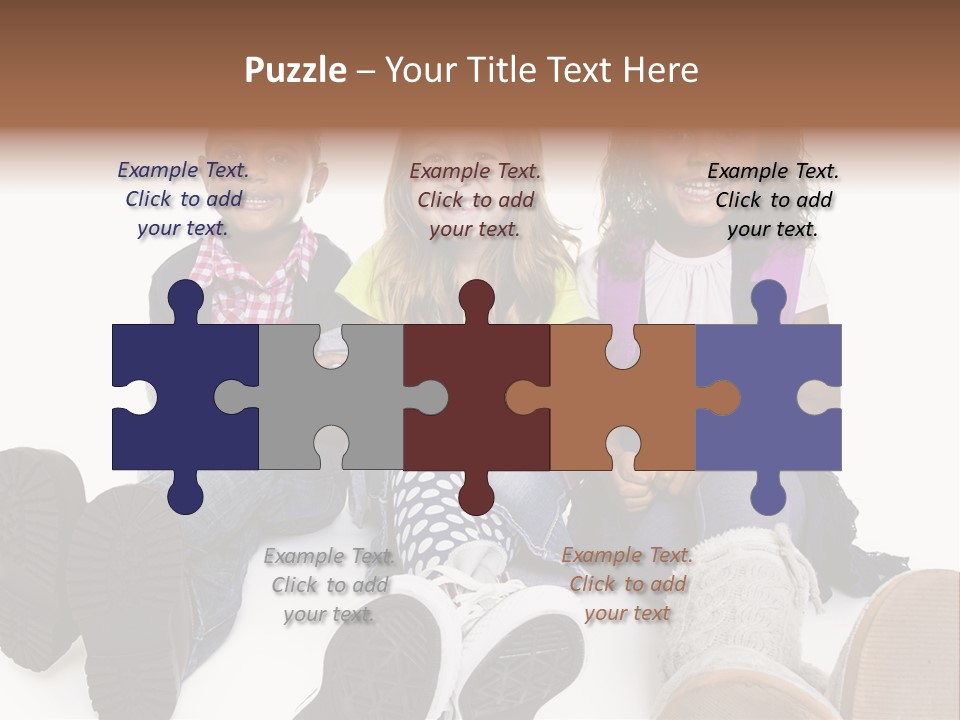 Elementary White Kindergarten PowerPoint Template