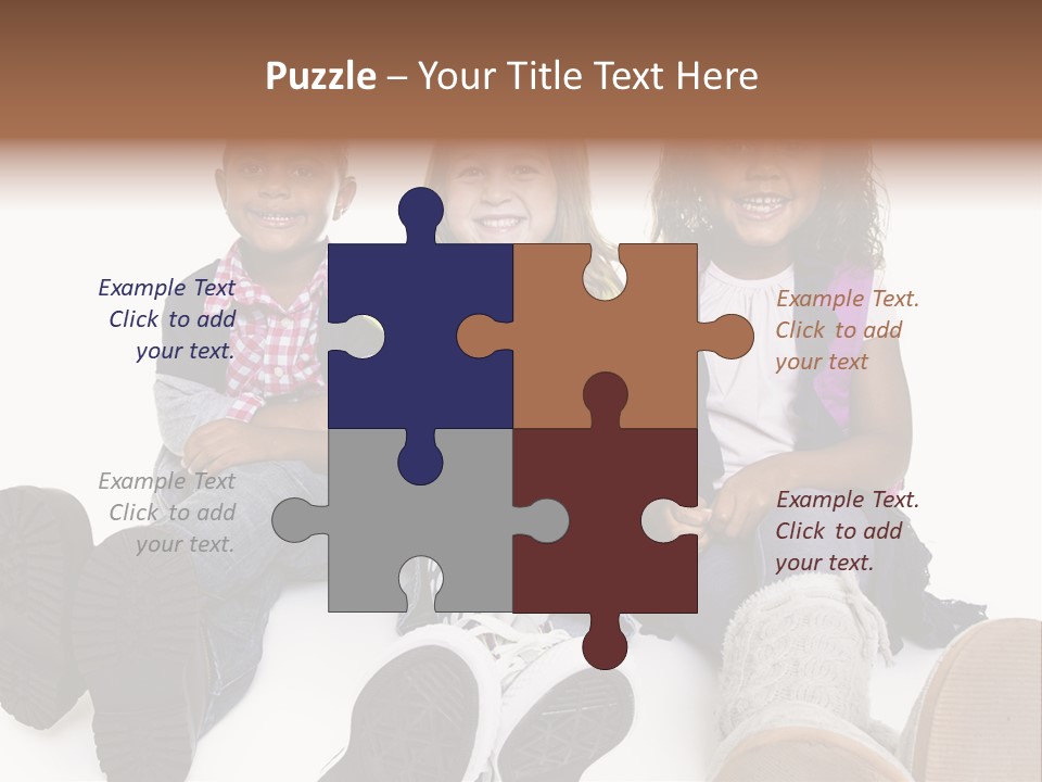 Elementary White Kindergarten PowerPoint Template