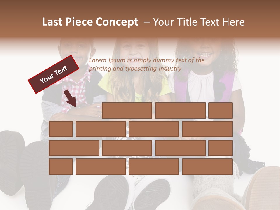 Elementary White Kindergarten PowerPoint Template