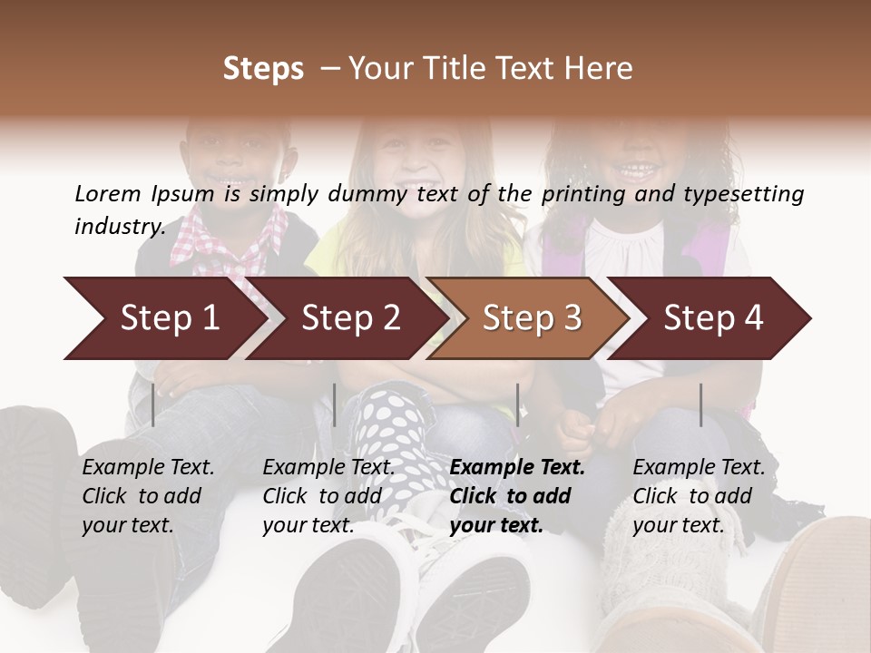 Elementary White Kindergarten PowerPoint Template