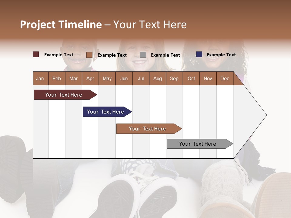 Elementary White Kindergarten PowerPoint Template