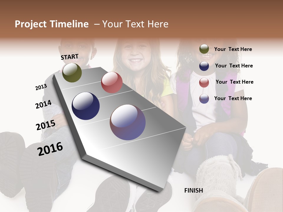 Elementary White Kindergarten PowerPoint Template