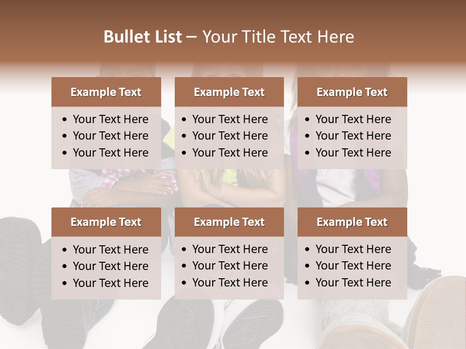 Elementary White Kindergarten PowerPoint Template