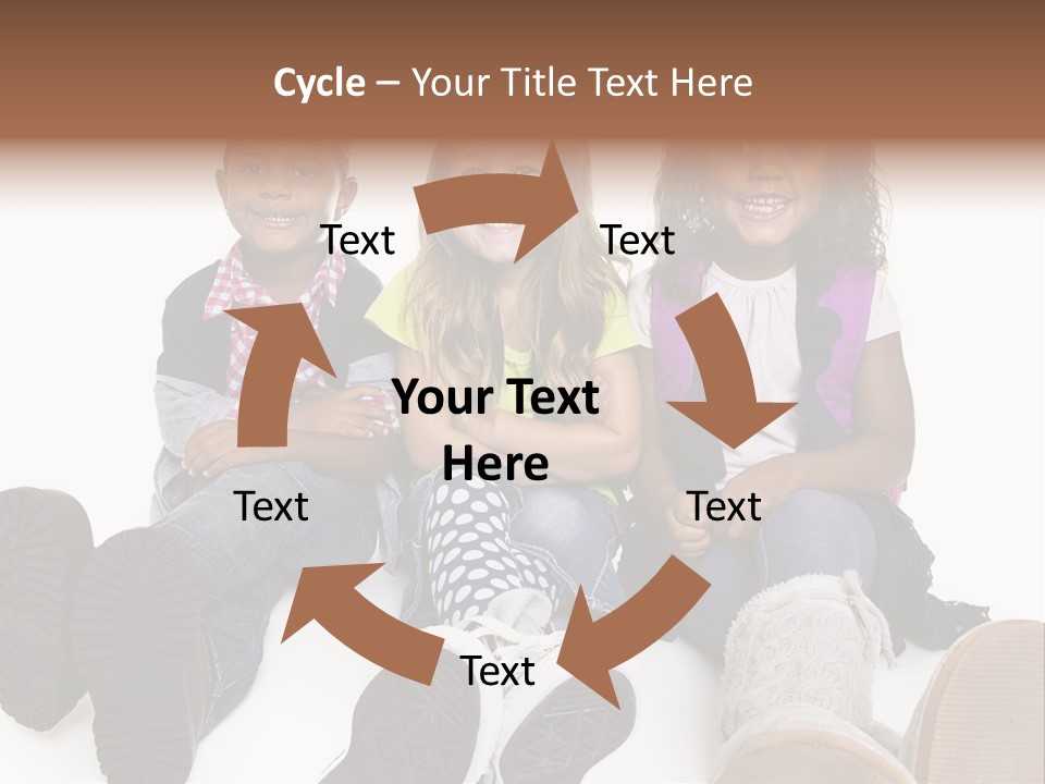 Elementary White Kindergarten PowerPoint Template