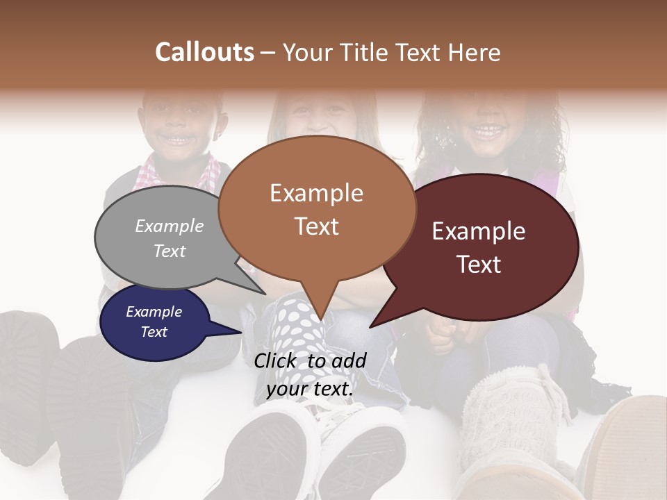 Elementary White Kindergarten PowerPoint Template