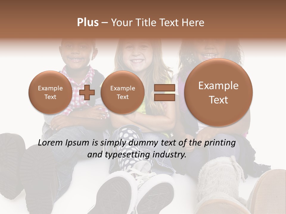 Elementary White Kindergarten PowerPoint Template