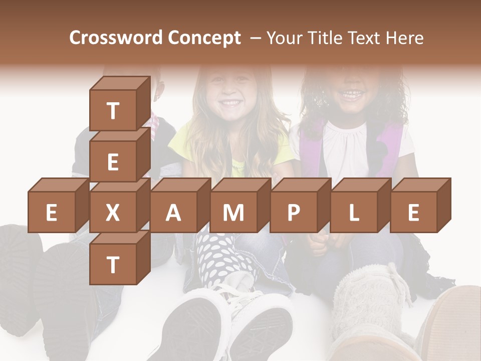 Elementary White Kindergarten PowerPoint Template