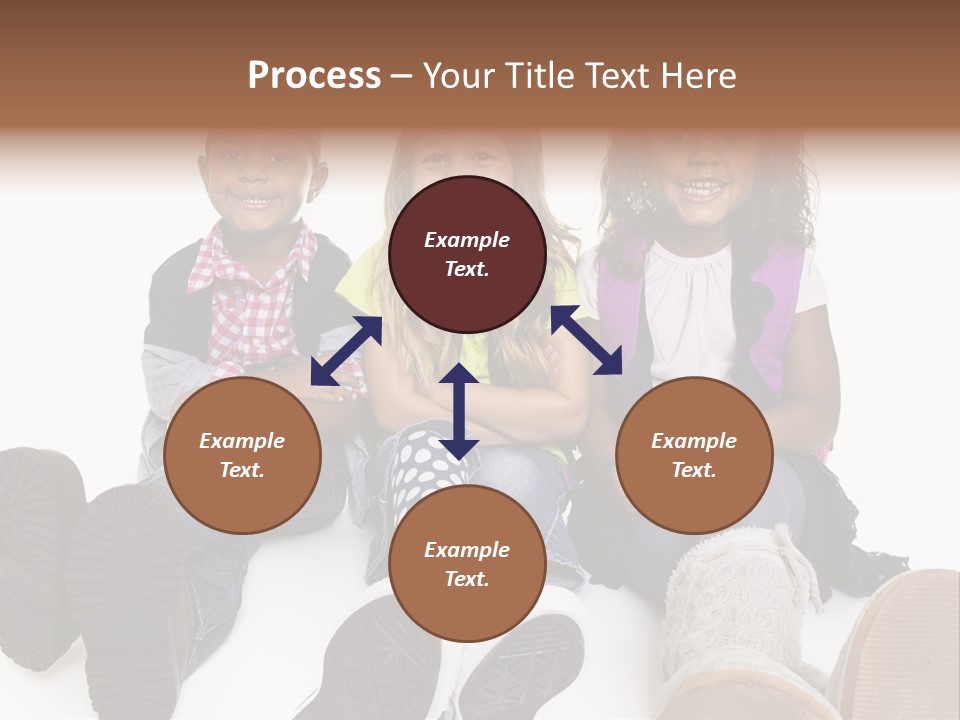 Elementary White Kindergarten PowerPoint Template