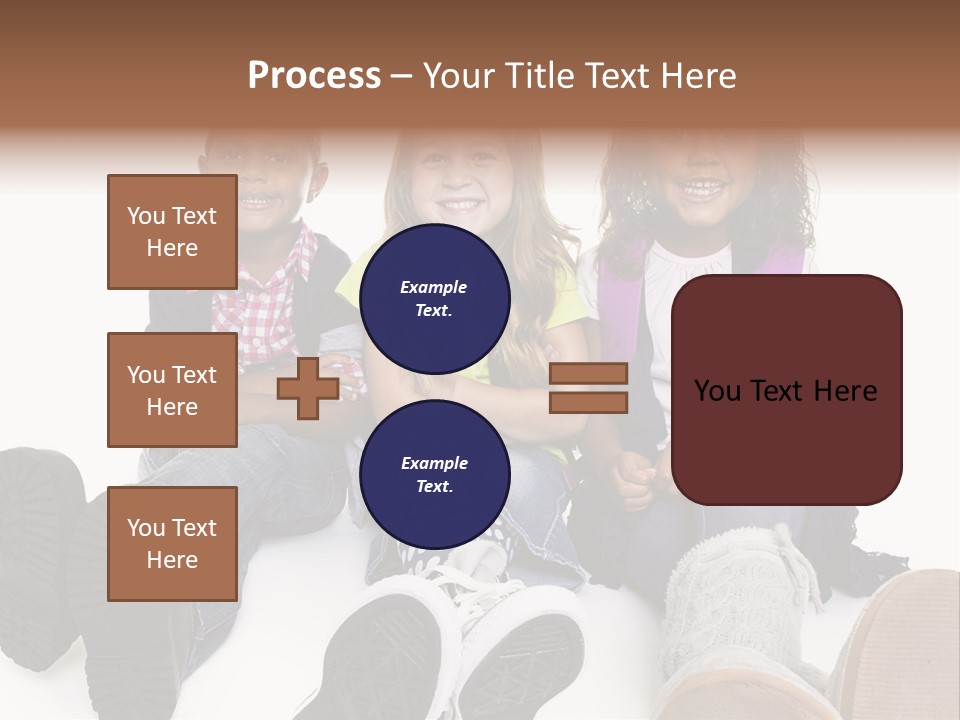 Elementary White Kindergarten PowerPoint Template