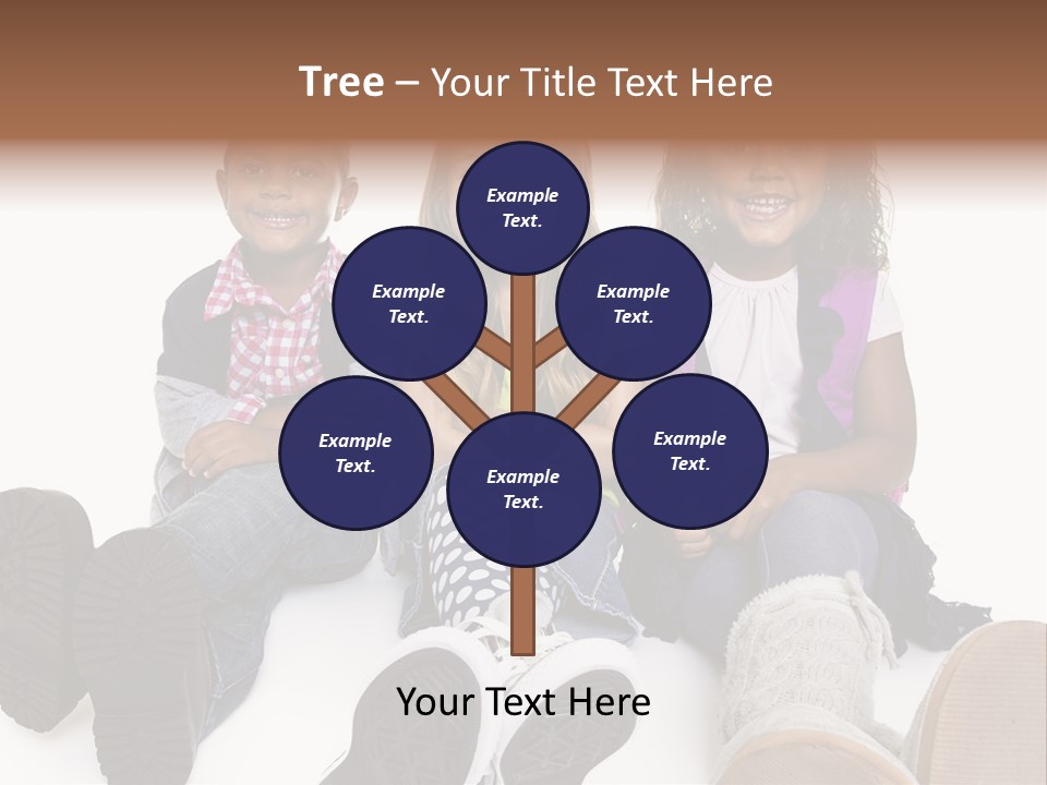 Elementary White Kindergarten PowerPoint Template