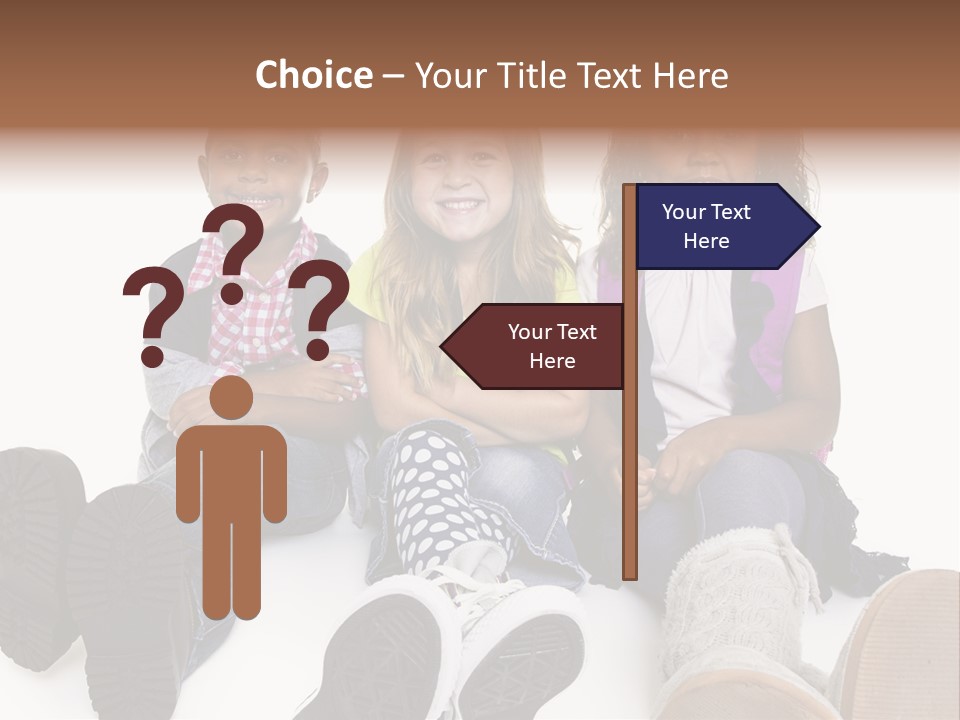 Elementary White Kindergarten PowerPoint Template