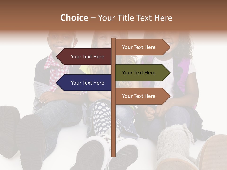 Elementary White Kindergarten PowerPoint Template