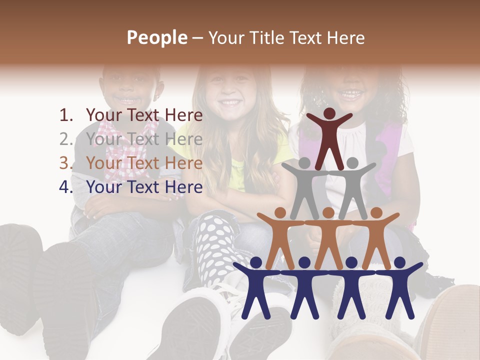 Elementary White Kindergarten PowerPoint Template